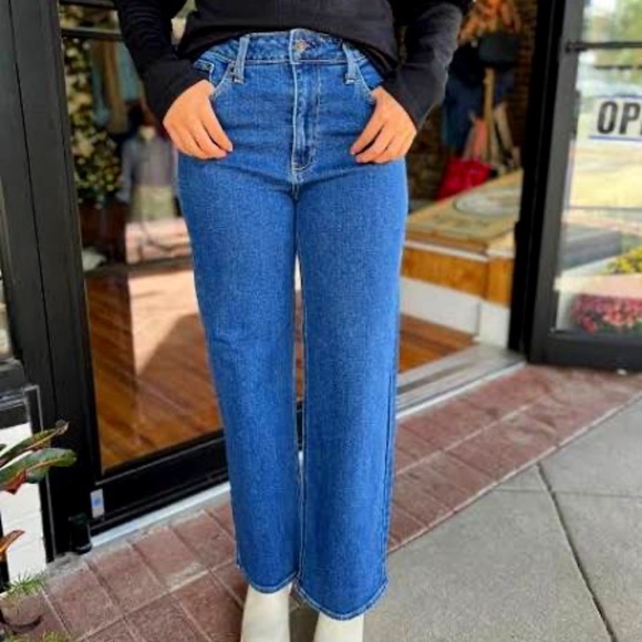 NWT! Just Black Denim High Rise Straight Jean size 25 - Picture 1 of 4